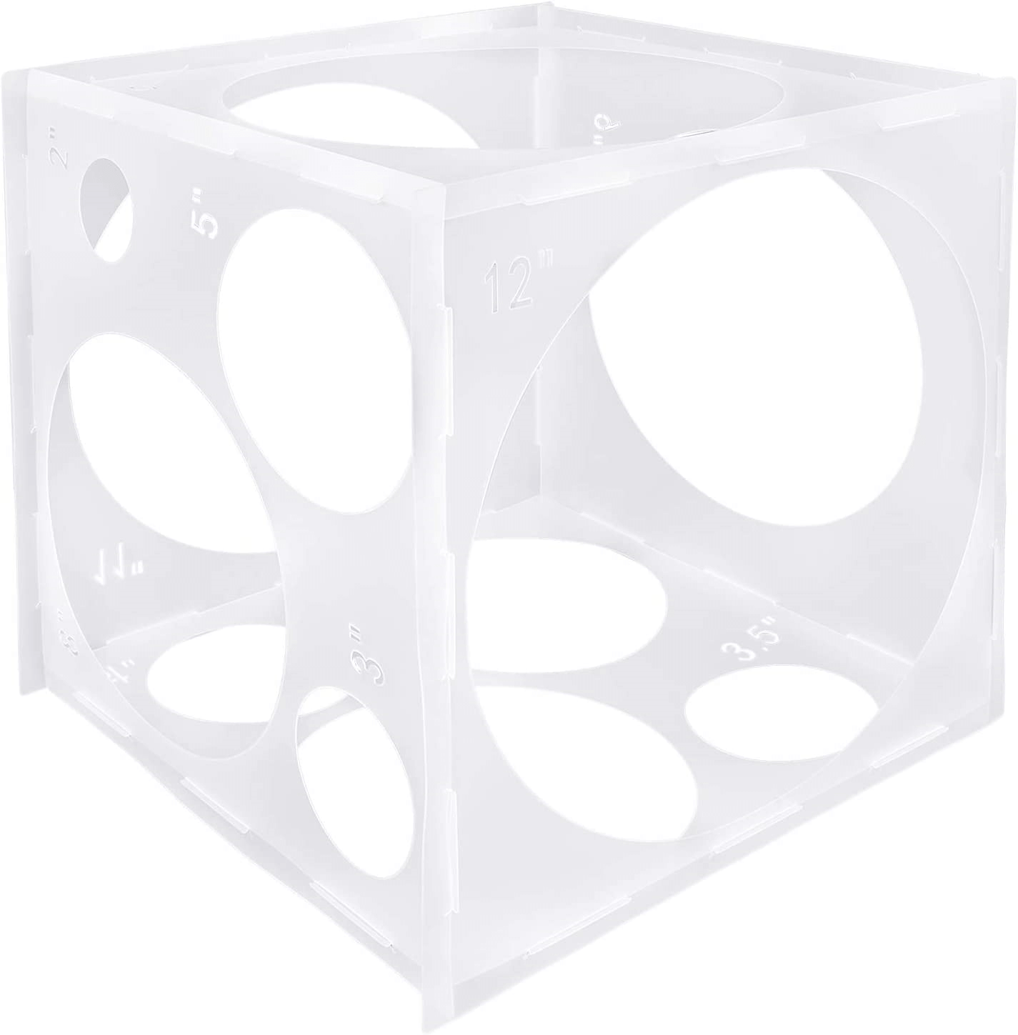 Strumento di misurazione Cubo Trasparente Palloncino Sizer Box